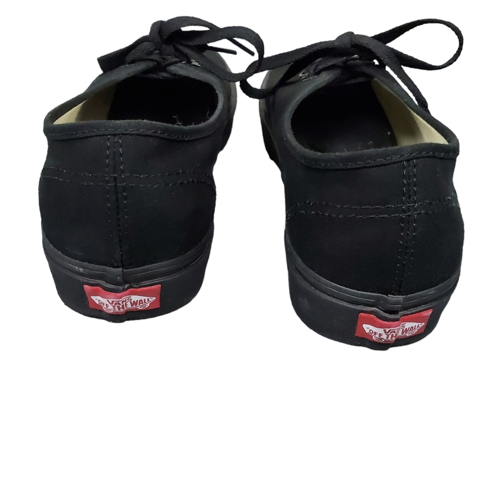 Vans Womens Black Lace Up Sneakers Size 10.5 - Picture 5 of 10